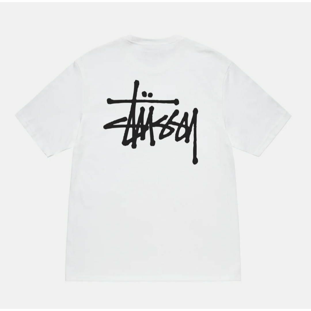 STUSSY(ステューシー)のSTUSSY Tシャツ Basic Stussy Tee 白　ホワイト　L メンズのトップス(Tシャツ/カットソー(半袖/袖なし))の商品写真