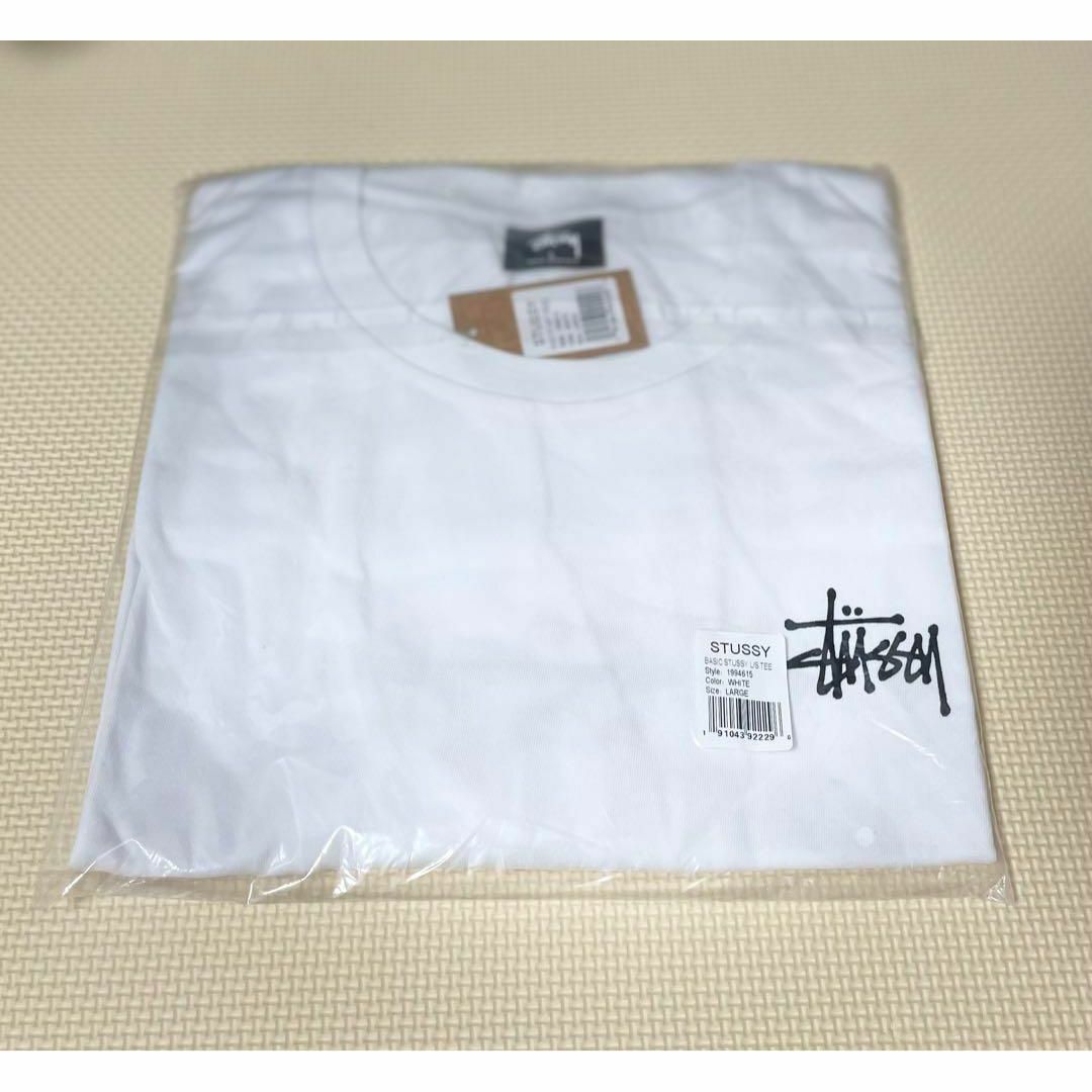 STUSSY(ステューシー)のステューシー BASIC STUSSY L/S TEE ロングスリーブ　白　L メンズのトップス(Tシャツ/カットソー(七分/長袖))の商品写真