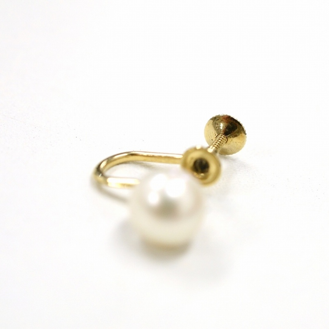 MIKIMOTO(ミキモト)のミキモト(MIKIMOTO) K14YG パール7.6mm イヤリング 2.8g 【中古】 JA-18736 レディースのアクセサリー(イヤリング)の商品写真