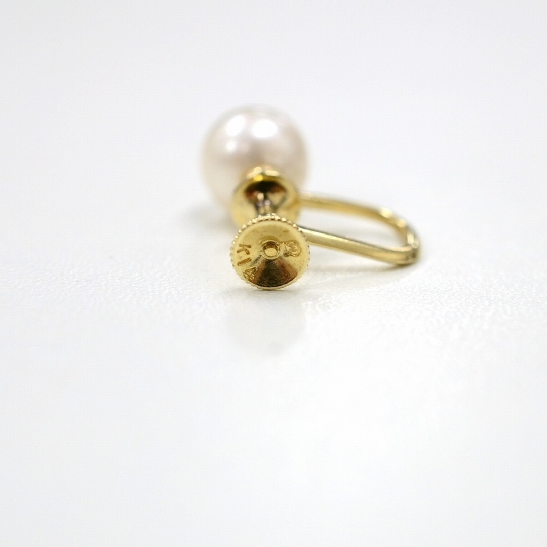 MIKIMOTO(ミキモト)のミキモト(MIKIMOTO) K14YG パール7.6mm イヤリング 2.8g 【中古】 JA-18736 レディースのアクセサリー(イヤリング)の商品写真