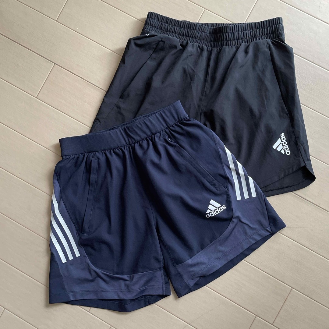 adidas(アディダス)のadidas ハーフパンツ メンズM 2枚セット メンズのパンツ(ショートパンツ)の商品写真