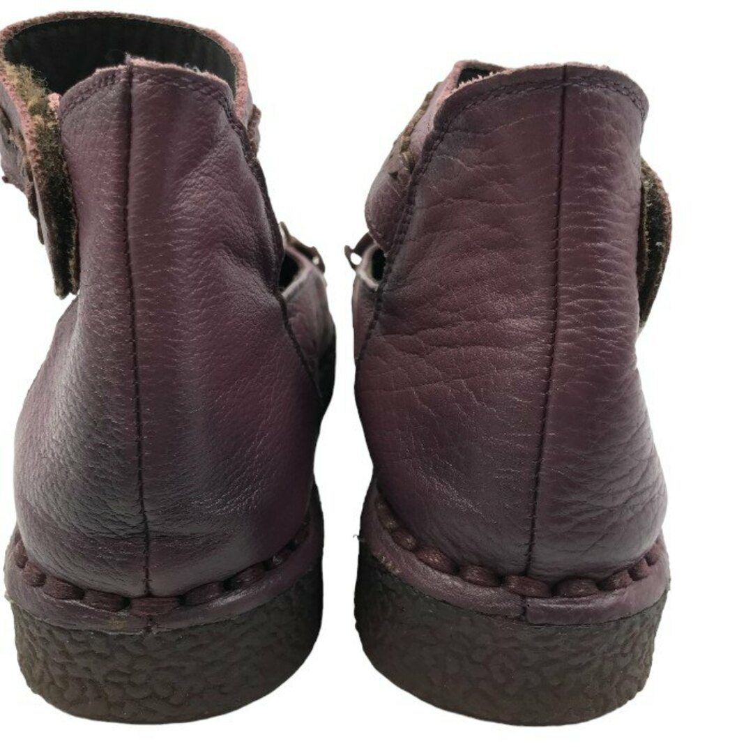 Mother`s Touch マザーズタッチ レザー シューズ 23.5cm 本革 レディース パープル 靴 中古 KW1 レディースの靴/シューズ(その他)の商品写真