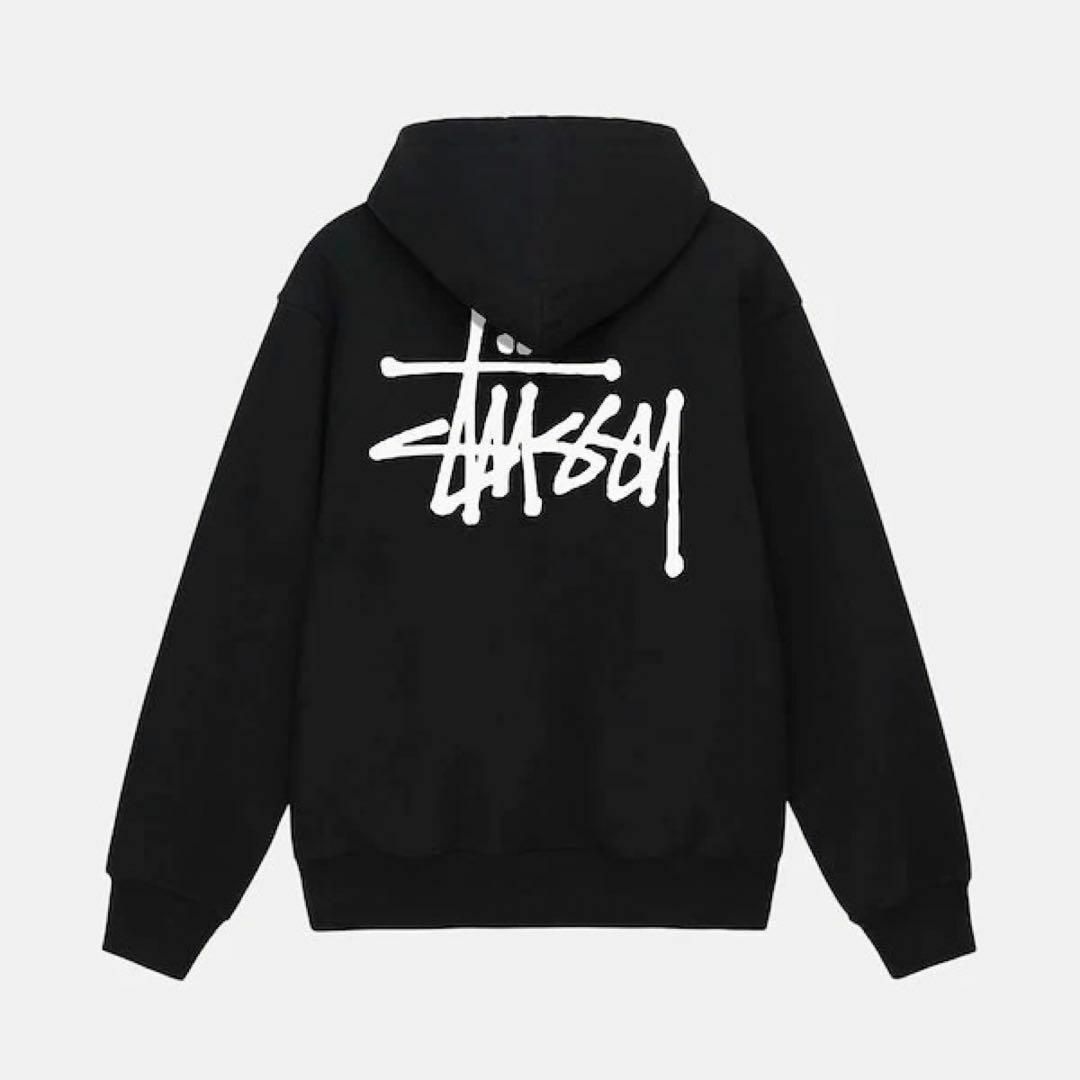 STUSSY(ステューシー)のステューシー STUSSY BASIC STUSSY HOODie L 黒 メンズのトップス(パーカー)の商品写真