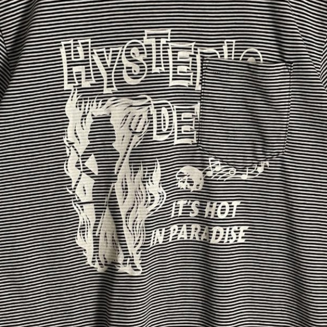 HYSTERIC GLAMOUR(ヒステリックグラマー)の【希少デザイン】ヒステリックグラマー Tシャツ センターヒスガール ボーダー メンズのトップス(Tシャツ/カットソー(半袖/袖なし))の商品写真