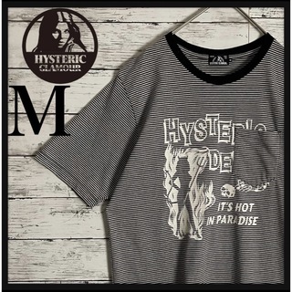 ヒステリックグラマー(HYSTERIC GLAMOUR)の【希少デザイン】ヒステリックグラマー Tシャツ センターヒスガール ボーダー(Tシャツ/カットソー(半袖/袖なし))