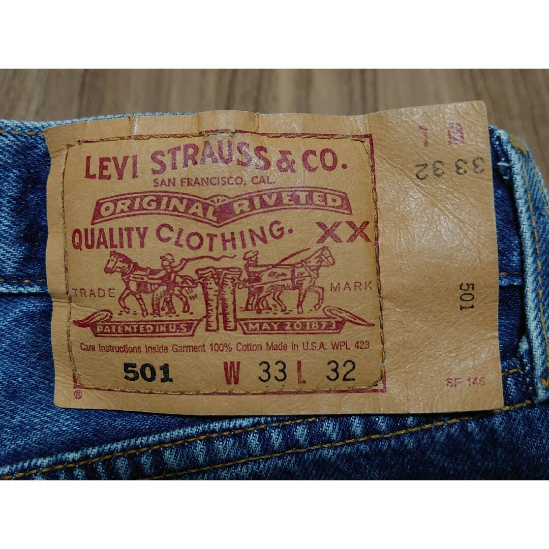 Levi's(リーバイス)の【美品】リーバイス501　W33×L32　アメリカ製90s　デニム　ジーンズ メンズのパンツ(デニム/ジーンズ)の商品写真
