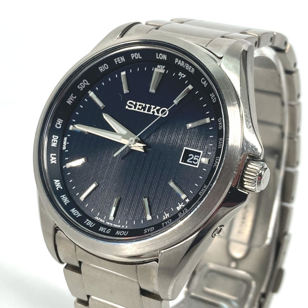 SEIKO(セイコー)のセイコー SEIKO デイト 7B75-0AA0 セイコー セレクション  ウォッチ 腕時計 チタン シルバー メンズの時計(腕時計(アナログ))の商品写真