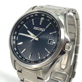 セイコー(SEIKO)のセイコー SEIKO デイト 7B75-0AA0 セイコー セレクション  ウォッチ 腕時計 チタン シルバー(腕時計(アナログ))