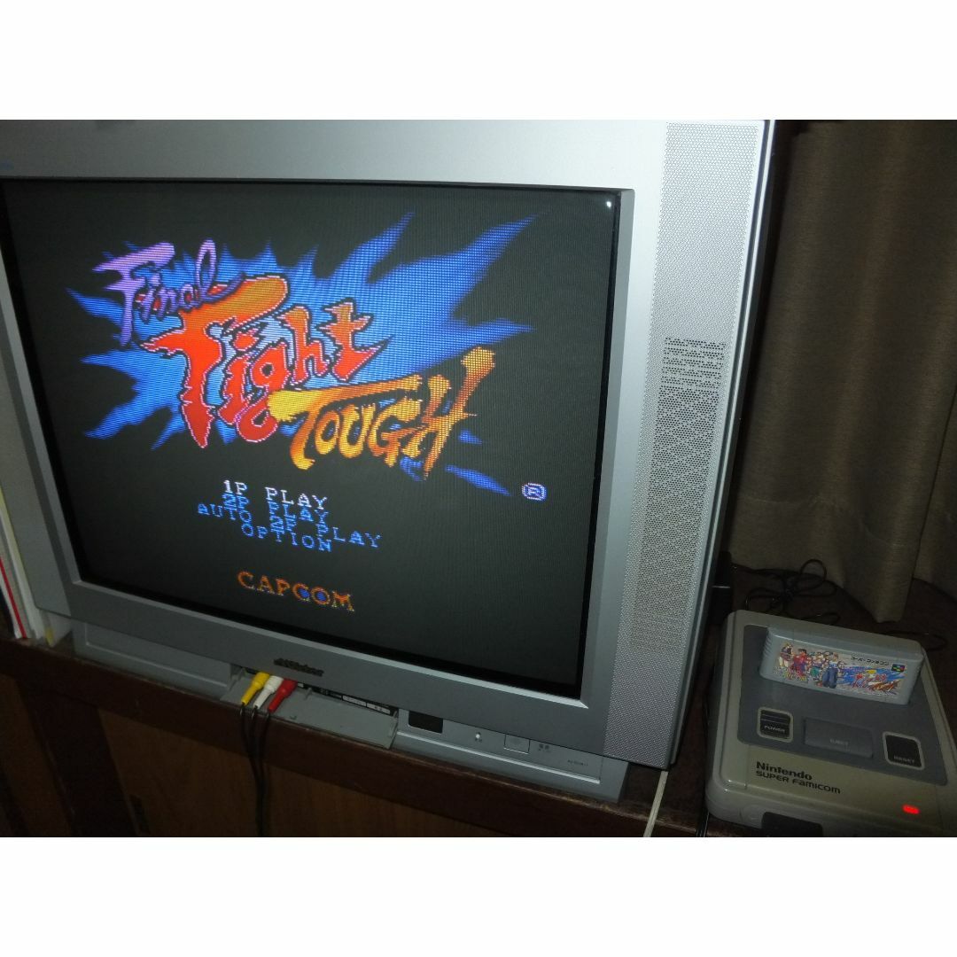 スーパーファミコン(スーパーファミコン)の【SFC】ファイナルファイト　タフ エンタメ/ホビーのゲームソフト/ゲーム機本体(家庭用ゲームソフト)の商品写真