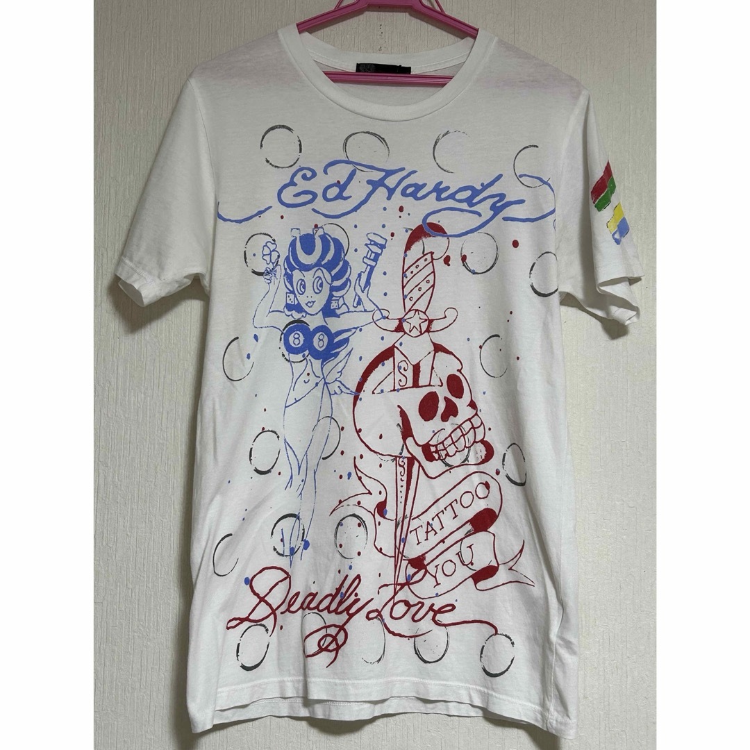 Ed Hardy(エドハーディー)の希少 Ed Hardy HOLLYWOOD DEADLY LOVE 半袖Tシャツ メンズのトップス(Tシャツ/カットソー(半袖/袖なし))の商品写真