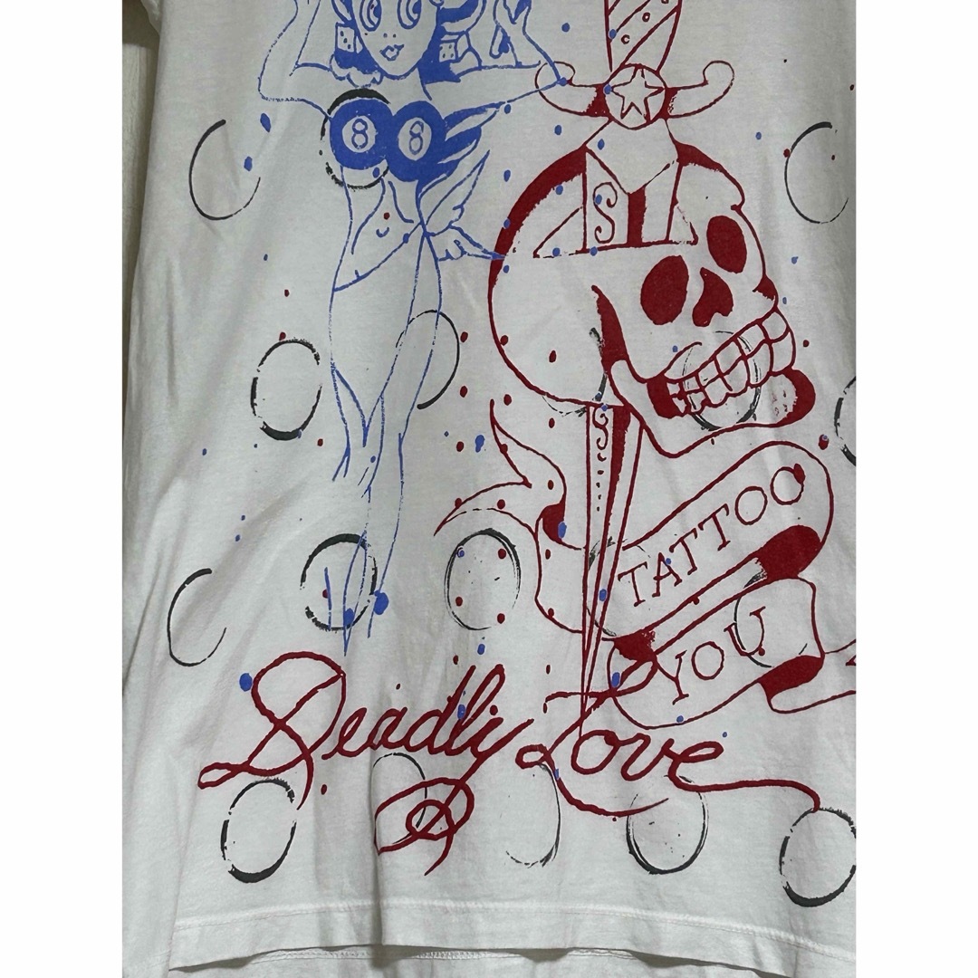 Ed Hardy(エドハーディー)の希少 Ed Hardy HOLLYWOOD DEADLY LOVE 半袖Tシャツ メンズのトップス(Tシャツ/カットソー(半袖/袖なし))の商品写真