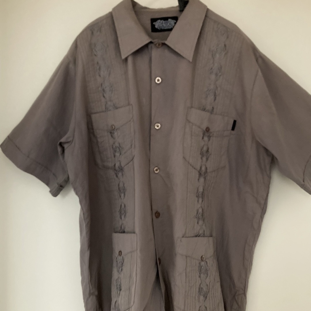 シルバーポイント ビンテージ キューバシャツ 4つポケット メンズのトップス(シャツ)の商品写真