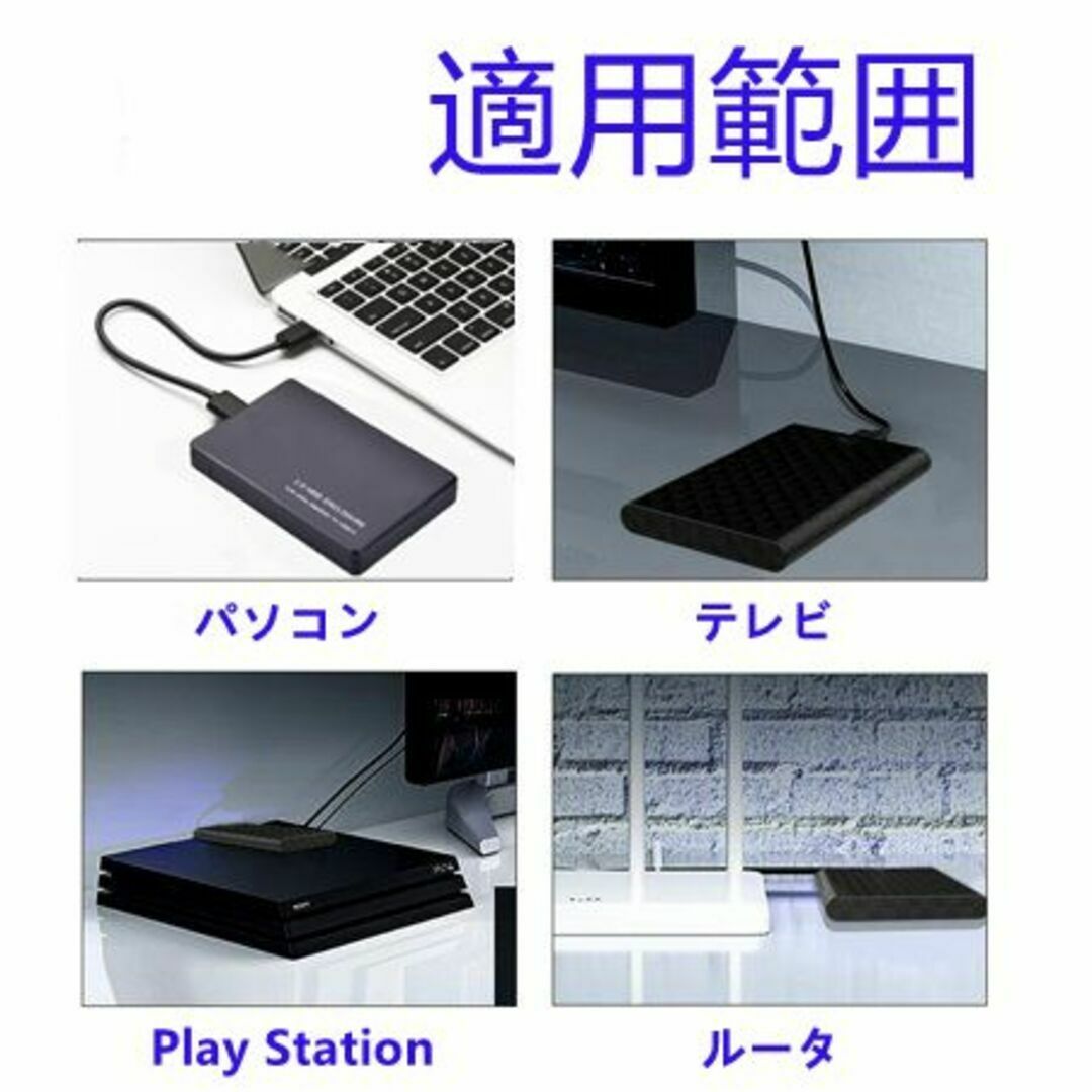 E055 320GB USB2.0 外付け HDD TV録画対応 スマホ/家電/カメラのPC/タブレット(PC周辺機器)の商品写真