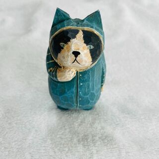 04木彫りのネコインテリア置物インテリア雑貨インテリア小物工芸品手彫り彫刻品猫