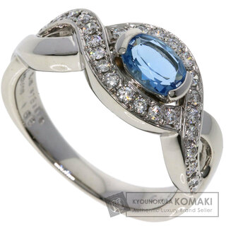 SELECT JEWELRY アクアマリン ダイヤモンド リング・指輪 PT900 レディース(リング(指輪))