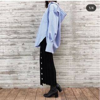 le ciel blue バックコンシャスシャツ