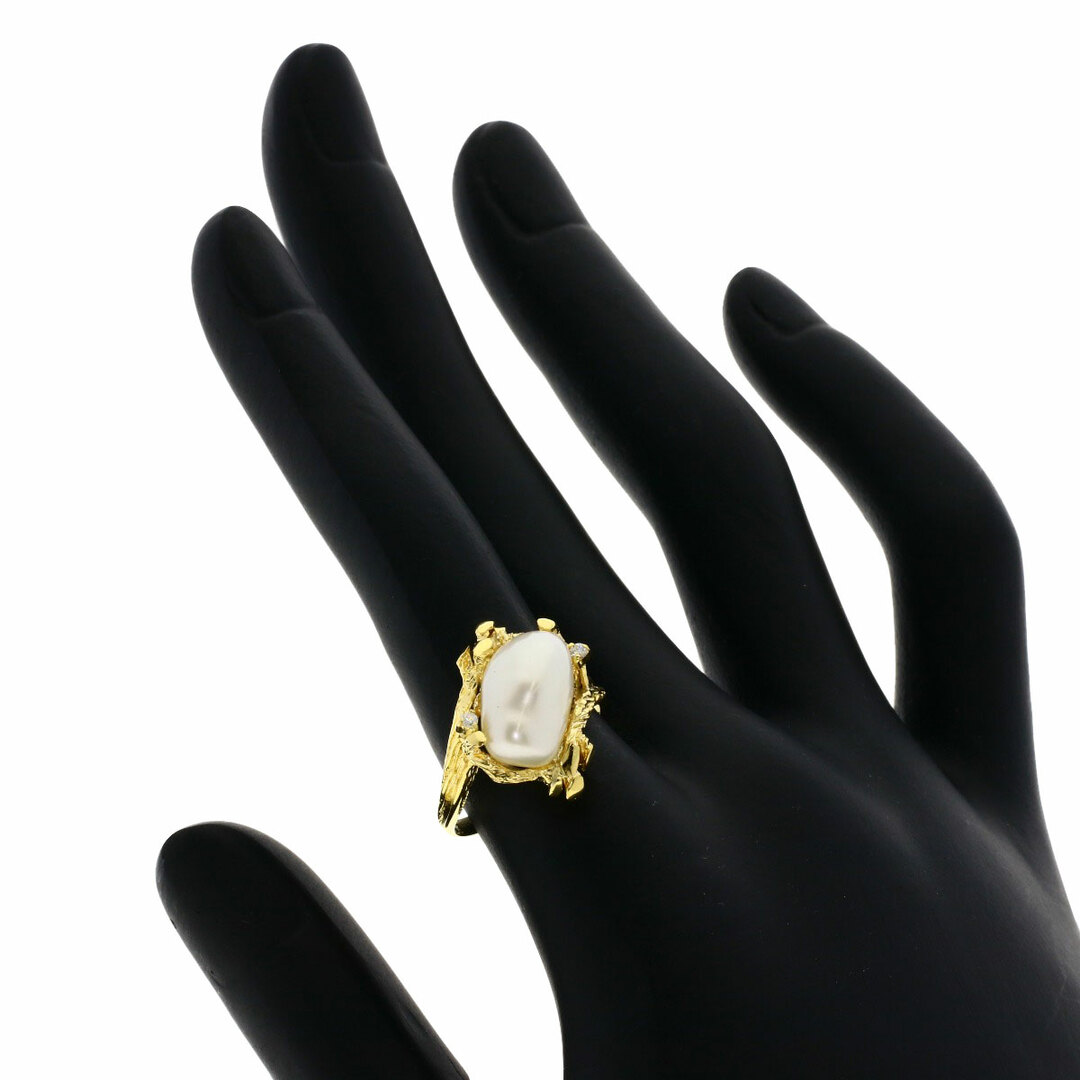 SELECT JEWELRY パール 真珠 ダイヤモンド リング・指輪 K18YG レディース レディースのアクセサリー(リング(指輪))の商品写真