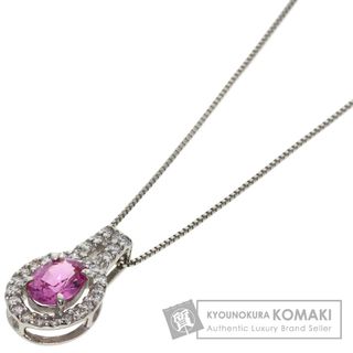 SELECT JEWELRY ピンクサファイア ダイヤモンド ネックレス PT900 PT850 レディース(ネックレス)