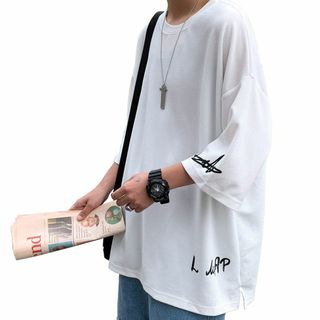 [Culeevp] 夏服 メンズ tシャツ メンズ 半袖 七分袖 大きいサイズ (その他)