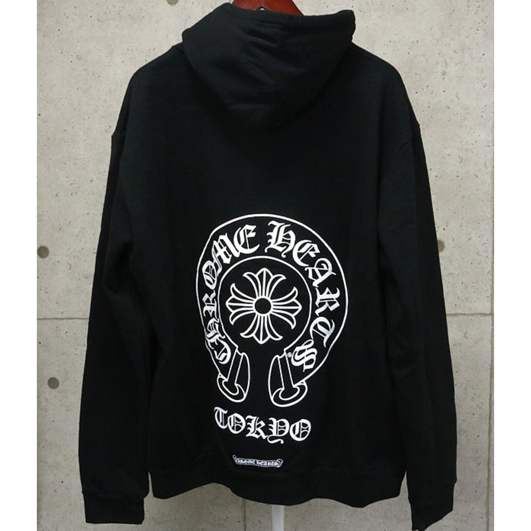 Chrome Hearts(クロムハーツ)のCHROME HEARTS 銀座店 新品 クロムハーツ インボイス付き TOKYO限定 ホースシュー パーカー size:XL 黒 94739 メンズのトップス(パーカー)の商品写真