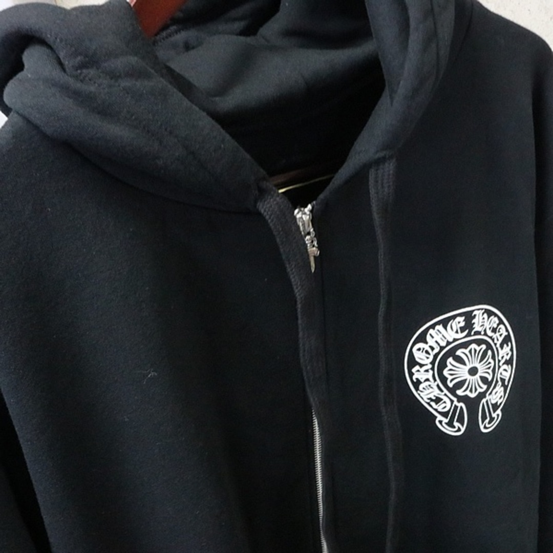 Chrome Hearts(クロムハーツ)のCHROME HEARTS 銀座店 新品 クロムハーツ インボイス付き TOKYO限定 ホースシュー パーカー size:XL 黒 94739 メンズのトップス(パーカー)の商品写真