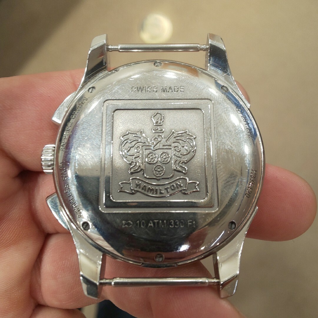 Hamilton(ハミルトン)の本日のみ限定セール比較的美品 早い者勝ち ハミルトンのカーキオフィサー メンズの時計(腕時計(アナログ))の商品写真