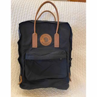 フェールラーベンカンケン(FJALLRAVEN KANKEN)のカンケン　リュック　フェールラーベン　No.2 ブラック　レザー(リュック/バックパック)