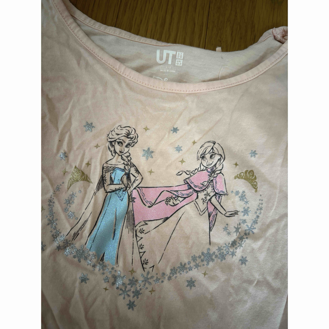 UNIQLO(ユニクロ)のUNIQLO アナ雪　Tシャツ キッズ/ベビー/マタニティのキッズ服女の子用(90cm~)(Tシャツ/カットソー)の商品写真