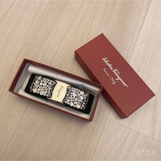 Salvatore Ferragamo - 美品 Ferragamo Salvatore フェラガモ バレッタ ヘアアクセ