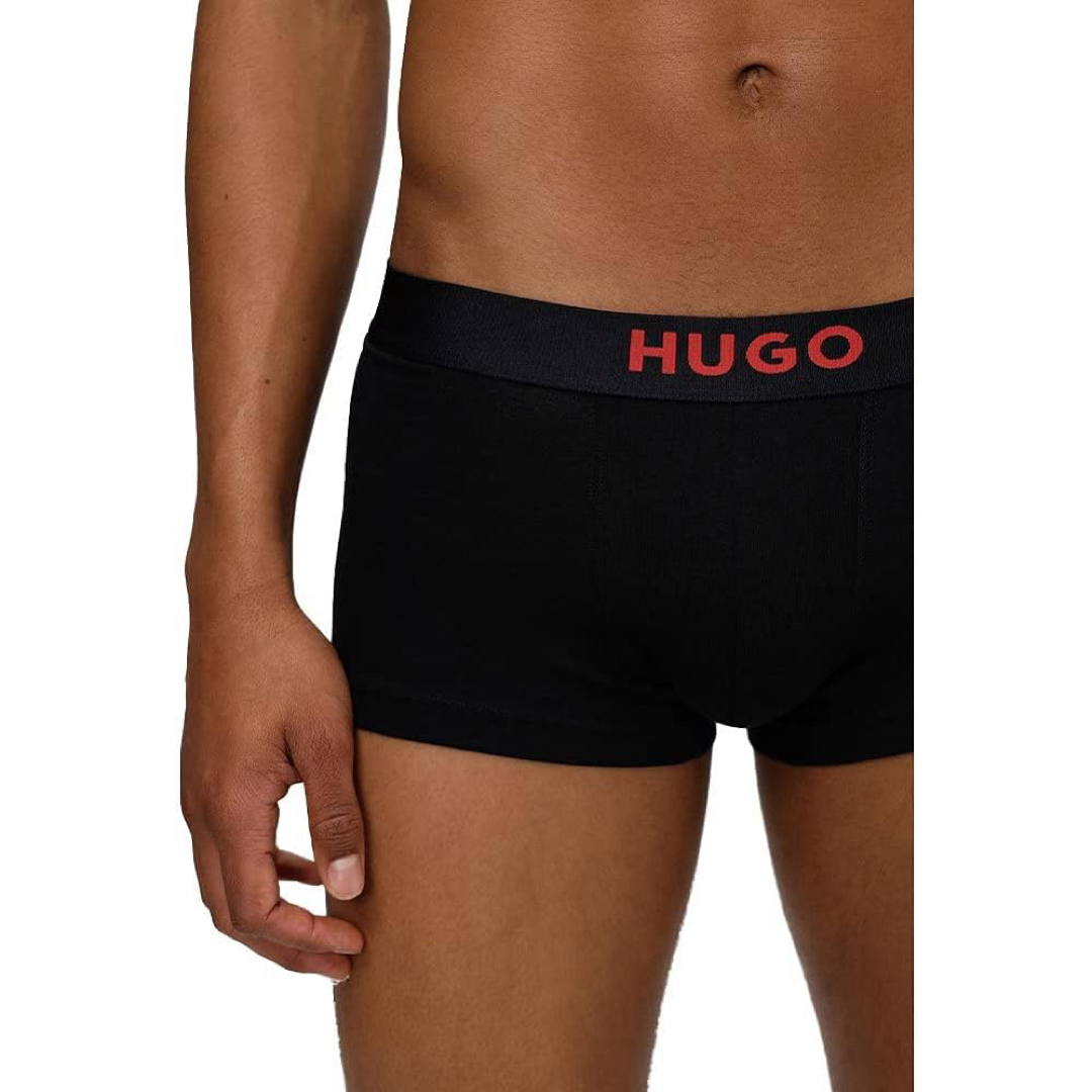 HUGO(ヒューゴ)の【HUGO】ヒューゴ レギュラーライズ ストレッチコットン トランクス XL メンズのアンダーウェア(ボクサーパンツ)の商品写真