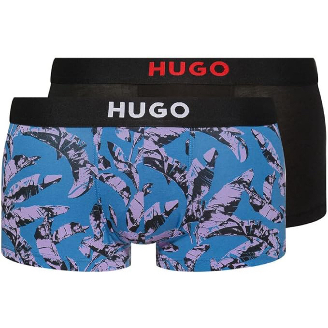 HUGO(ヒューゴ)の【HUGO】ヒューゴ レギュラーライズ ストレッチコットン トランクス XL メンズのアンダーウェア(ボクサーパンツ)の商品写真