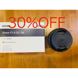 SIGMA - 【美品】SIGMA 16mm F1.4 DC DN EF-M mount シグマ