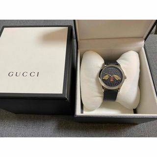 グッチ(Gucci)のGUCCI グッチ 腕時計 黒 ハチ bee(腕時計(アナログ))