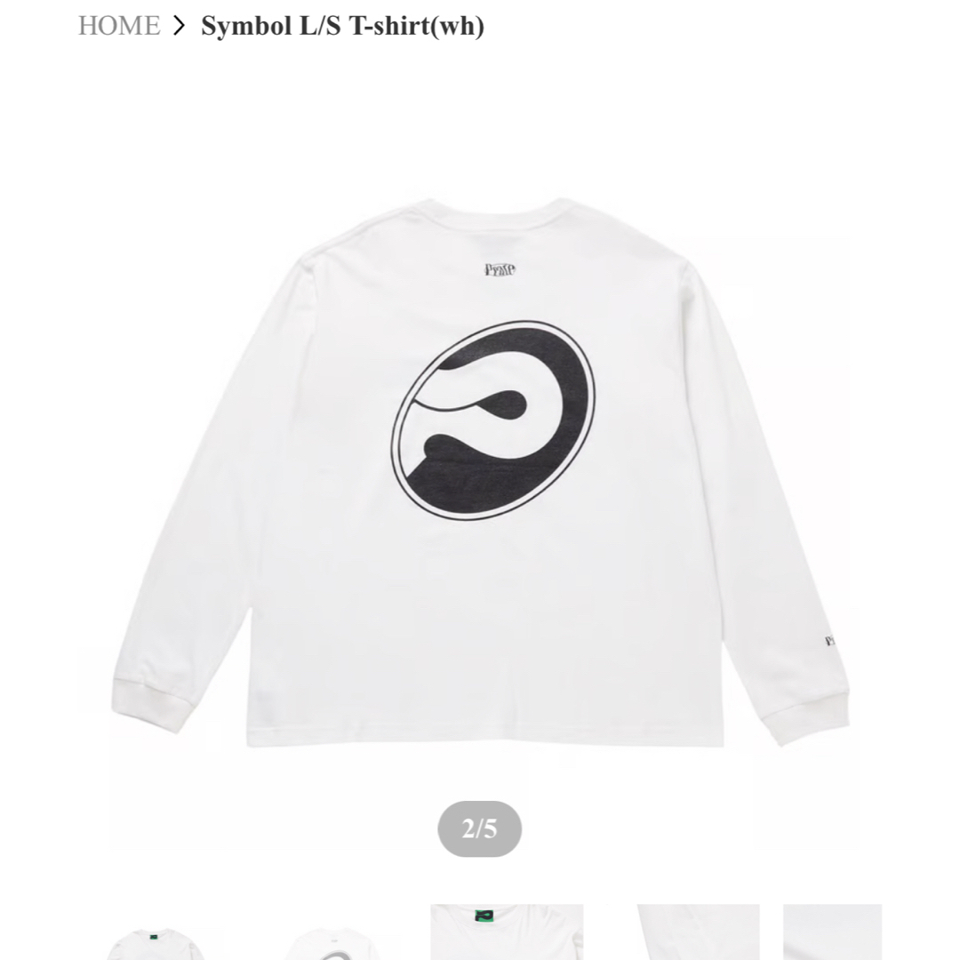 peate 今季Symbol L/S T-shirt(wh) ピート メンズのトップス(Tシャツ/カットソー(七分/長袖))の商品写真