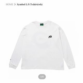 peate 今季Symbol L/S T-shirt(wh) ピート(Tシャツ/カットソー(七分/長袖))