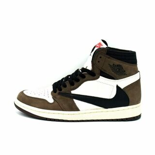 ナイキ(NIKE)のナイキ NIKE × トラヴィス スコット Travis Scott ■ 【 AIR JORDAN 1 RETRO HIGH OG CD4487 100 】 エア ジョーダン 1 ハイ スニーカー　w18485(スニーカー)