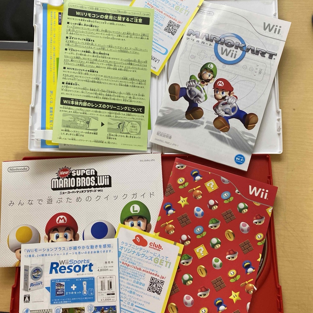 任天堂(ニンテンドウ)のWii WiiU マリオ4本セット　マリオカート　マリオテニス　スーマリ エンタメ/ホビーのフィギュア(アニメ/ゲーム)の商品写真