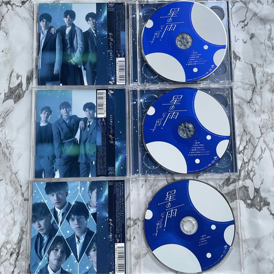 ジャニーズWEST 星の雨　初回盤AB 通常盤 エンタメ/ホビーのCD(ポップス/ロック(邦楽))の商品写真