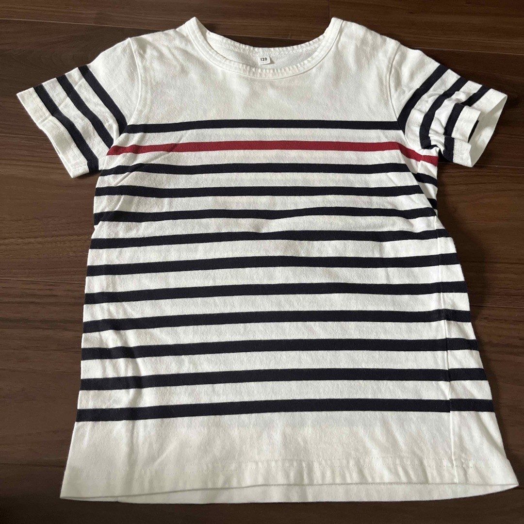 無印良品　Tシャツ120  2枚セット キッズ/ベビー/マタニティのキッズ服男の子用(90cm~)(Tシャツ/カットソー)の商品写真