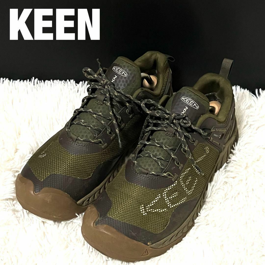 KEEN(キーン)のキーン　スニーカー　グリーン　 27 NXIS EVO WP ネクシス エヴォ メンズの靴/シューズ(スニーカー)の商品写真