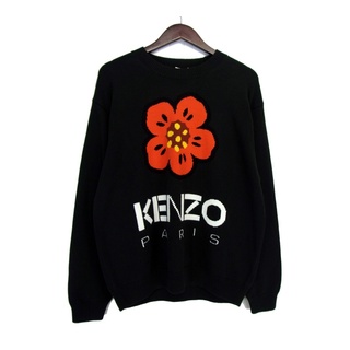 KENZO - ケンゾー KENZO ■ 【 BOKE FLOWER JUMPER FD55PU3803LC 】 フラワー デザイン 長袖 ニット セーター 32806