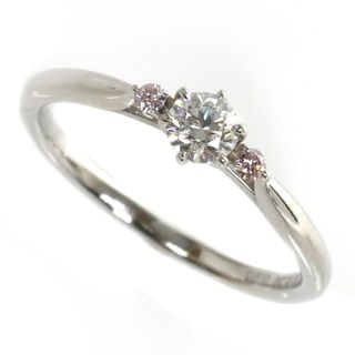 De Beers デビアスFOREVER MARK Pt950プラチナ ダイヤ リング・指輪 ダイヤモンド0.20ct ダイヤモンド0.03ct 11.5号 2.5g レディース【中古】【美品】