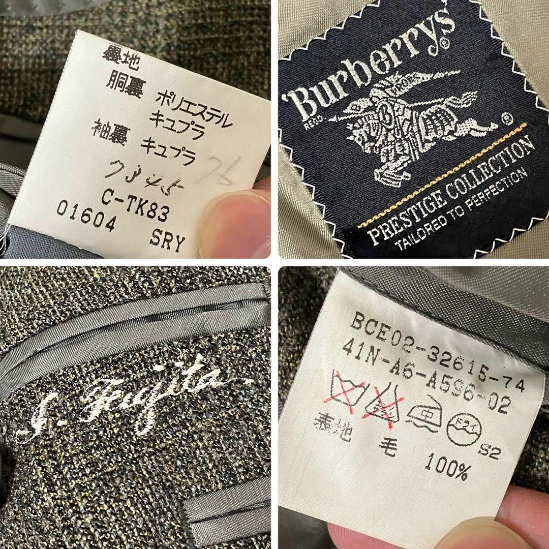 BURBERRY(バーバリー)のバーバリー　テーラードジャケット　カーキ　金ボタン　ダブル　ウール メンズのジャケット/アウター(テーラードジャケット)の商品写真