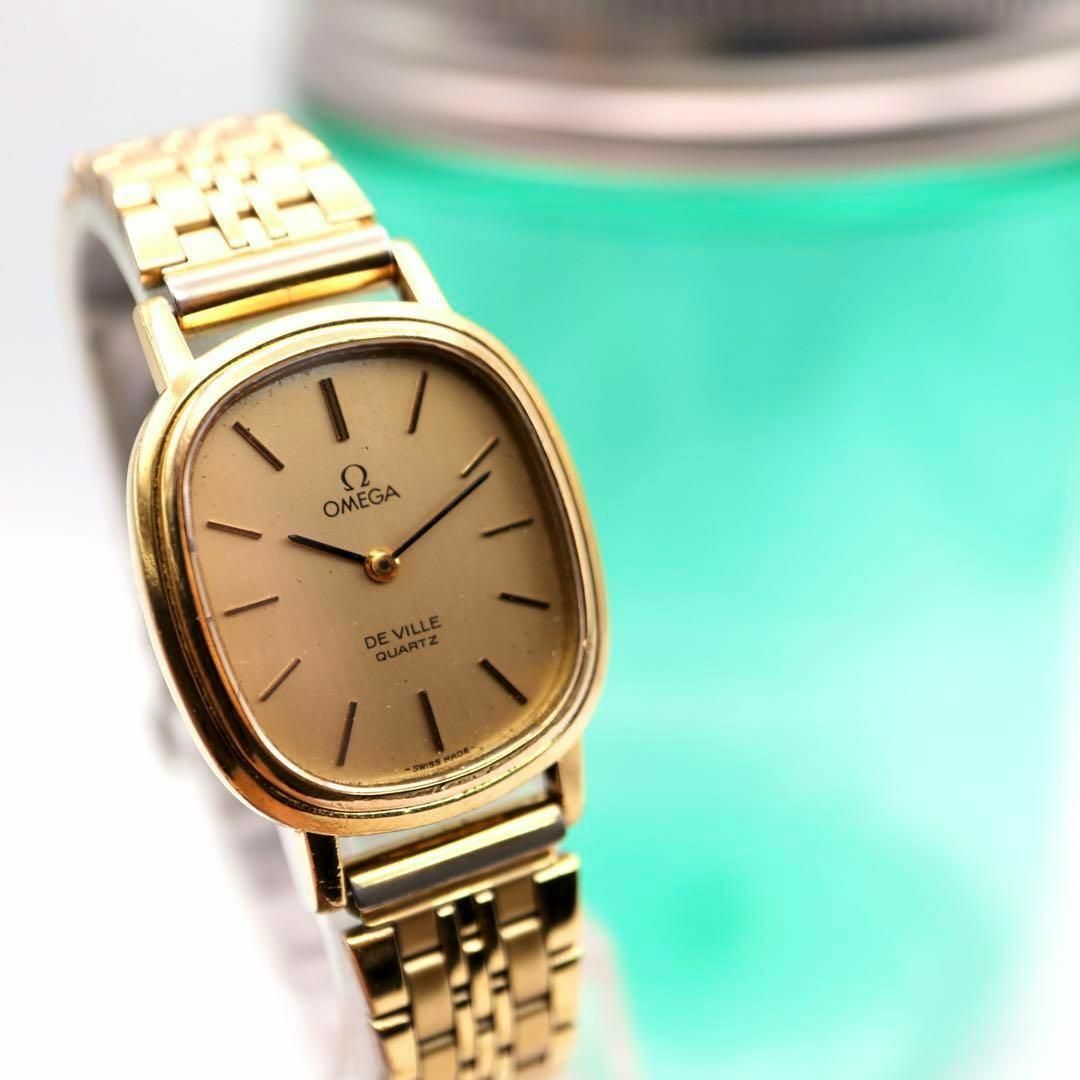 OMEGA(オメガ)の良品！OMEGA De Ville ゴールド スクエア レディース腕時計 571 レディースのファッション小物(腕時計)の商品写真