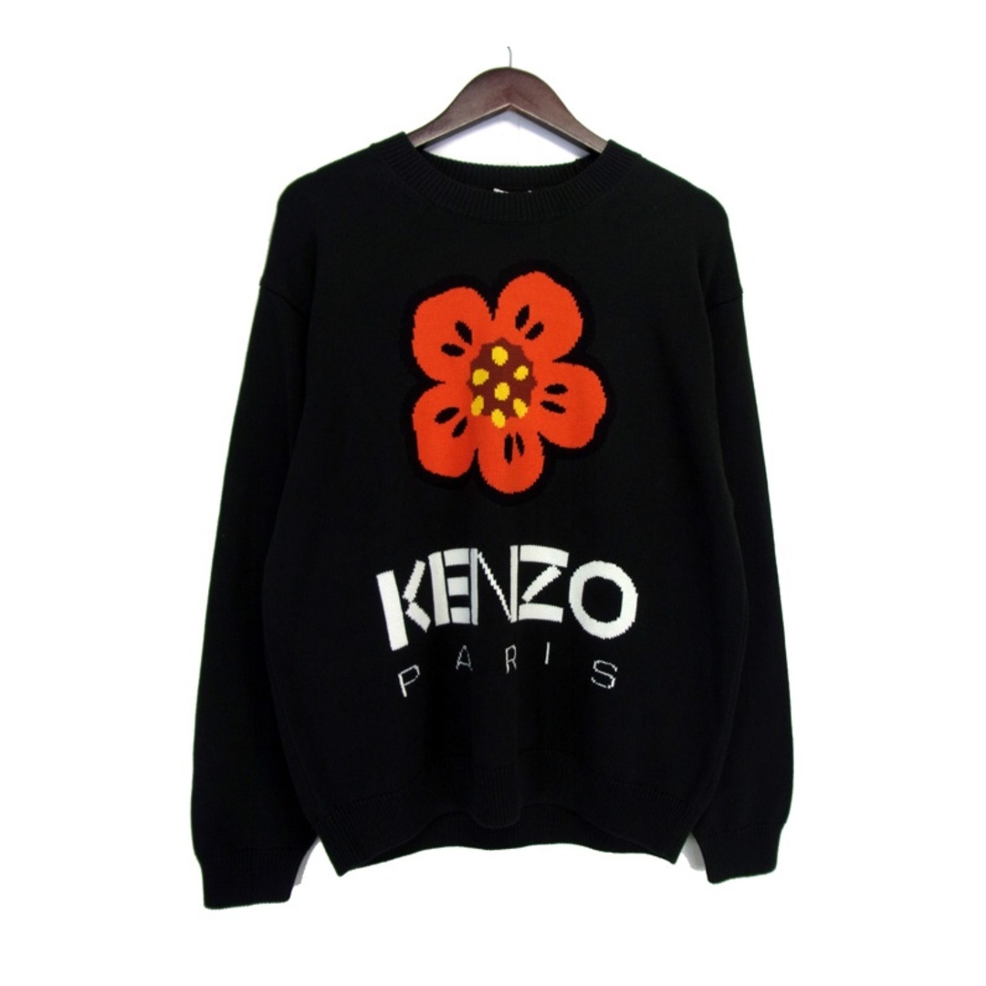 KENZO(ケンゾー)のケンゾー KENZO ■ 【 BOKE FLOWER JUMPER FD55PU3803LC 】 フラワー デザイン 長袖 ニット セーター 32807 メンズのトップス(ニット/セーター)の商品写真