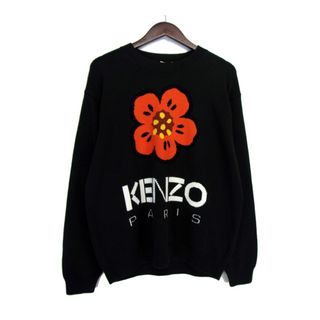 ケンゾー KENZO ■ 【 BOKE FLOWER JUMPER FD55PU3803LC 】 フラワー デザイン 長袖 ニット セーター 32807