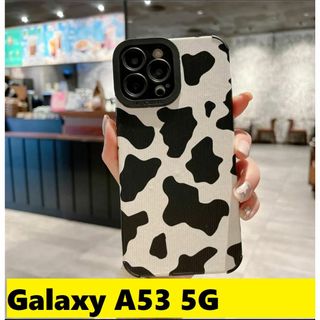 ギャラクシー(Galaxy)のGalaxy A53 5G☆牛柄　レザー　可愛い　Galaxy ケース(Androidケース)