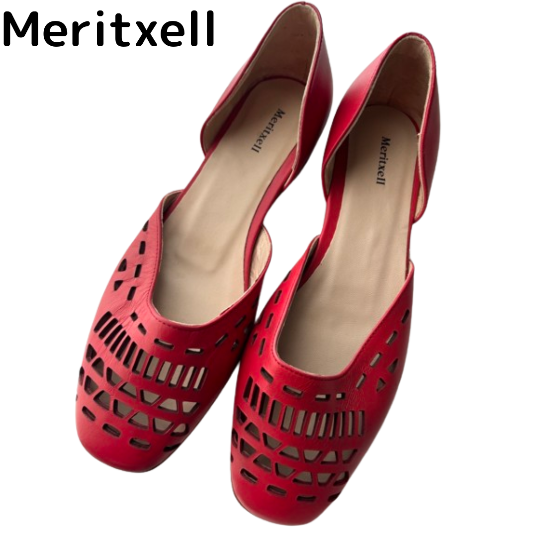最終値下 Meritxell メリチェル  23.0cm パンプス セール品 赤 レディースの靴/シューズ(ハイヒール/パンプス)の商品写真