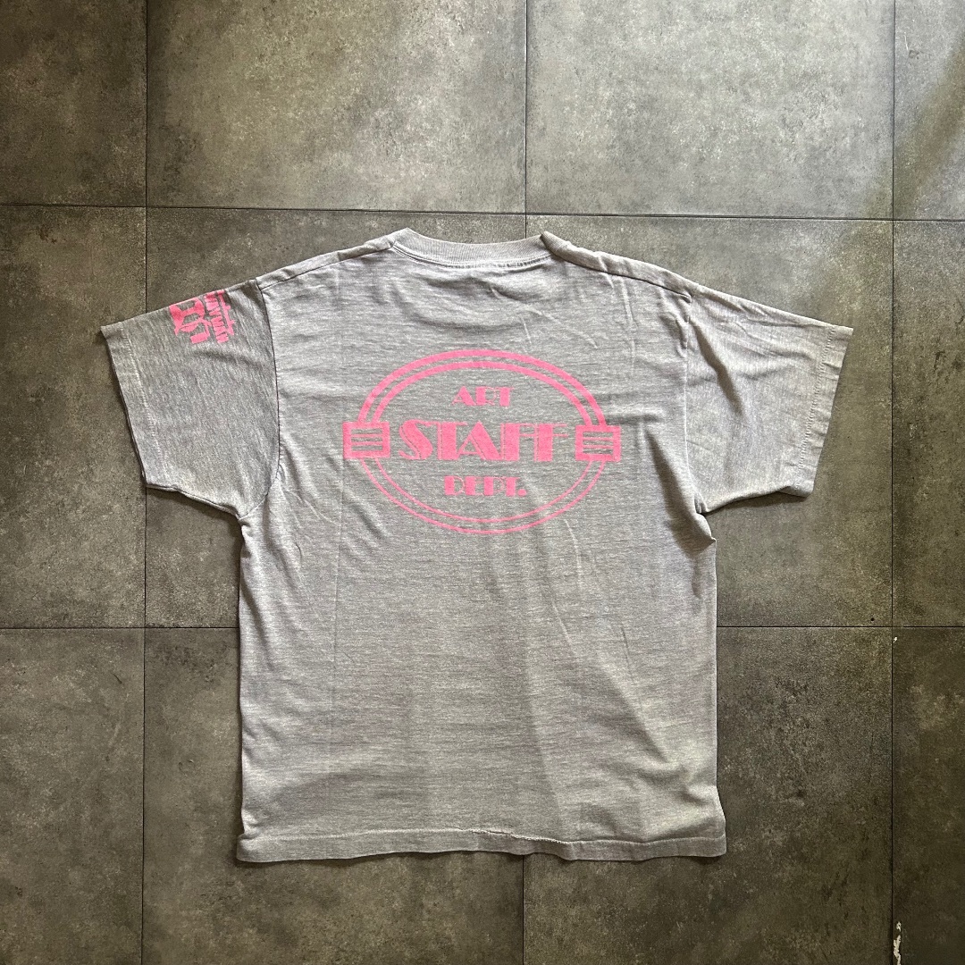 SCREEN STARS(スクリーンスターズ)の80s スクリーンスターズ スタッフtシャツ USA製 グレー XL   メンズのトップス(Tシャツ/カットソー(半袖/袖なし))の商品写真