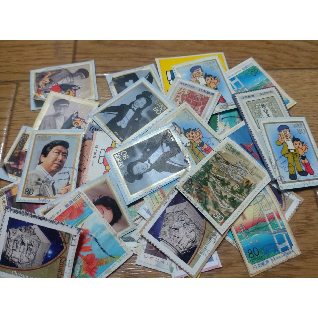 使用済み切手55枚 エンタメ/ホビーのコレクション(使用済み切手/官製はがき)の商品写真